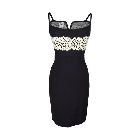 Herve Leger Dresses | Herve Leger Black And White Bandage Dress M | Color: Black/White | Size: M | Mightystyle's Closet